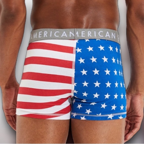 NWT - American Eagle Men’s Stars & Stripes 3” Classic Trunk Underwear (3XL Plus) - Picture 5 of 9
